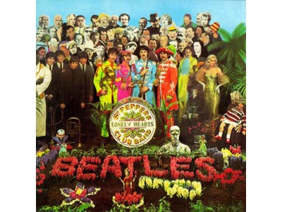 La celebre copertina di Sgt. Pepper's, album giudicato il capolavoro dei Beatles e una delle massime espressioni musicali del Novecento